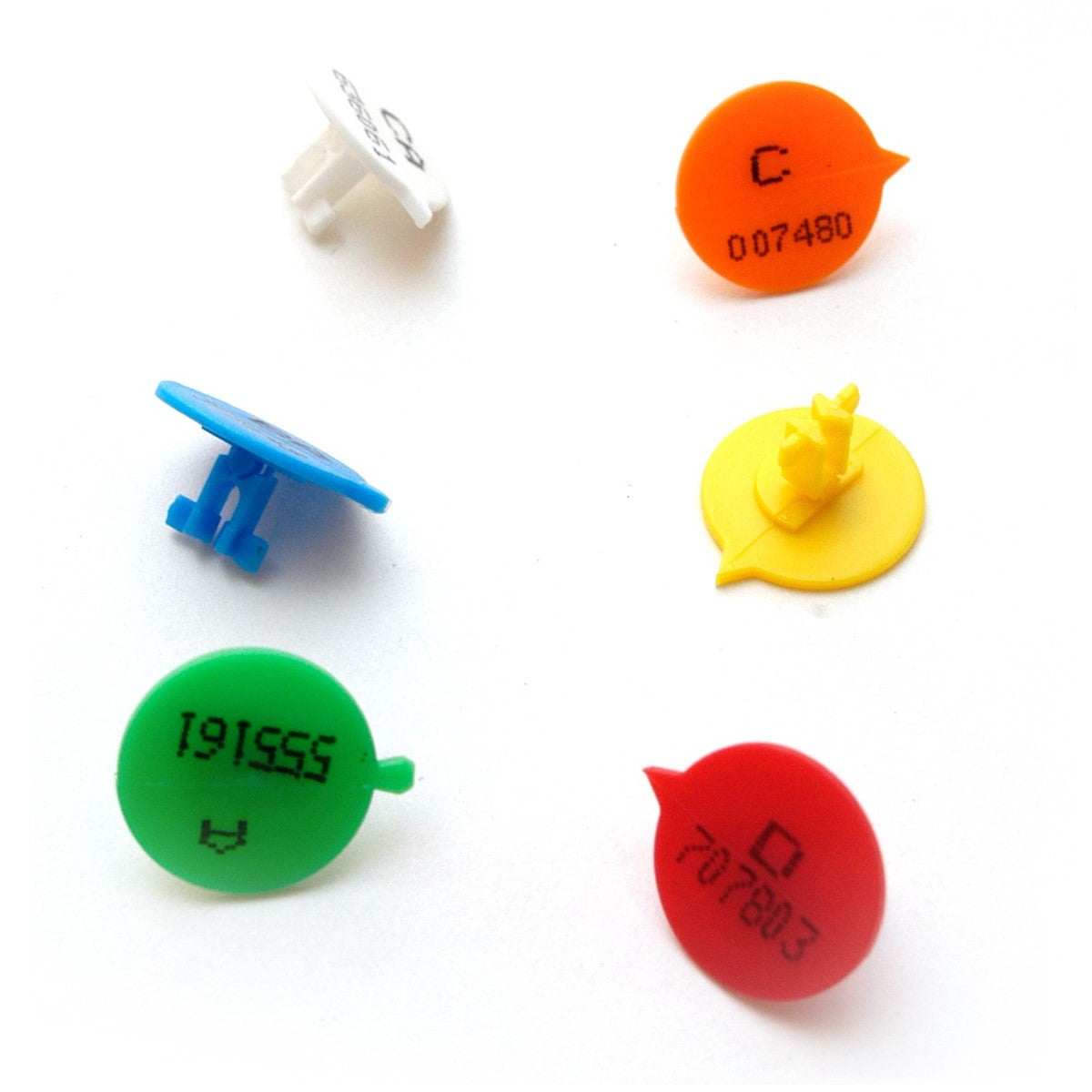 Button Numbered (Group - Various Colours)
