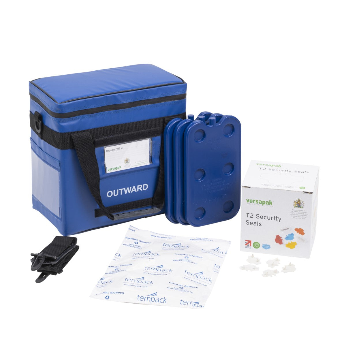 Insulated Pathology Specimen & Sample Carrier Bag (Small) - Bundle Blue