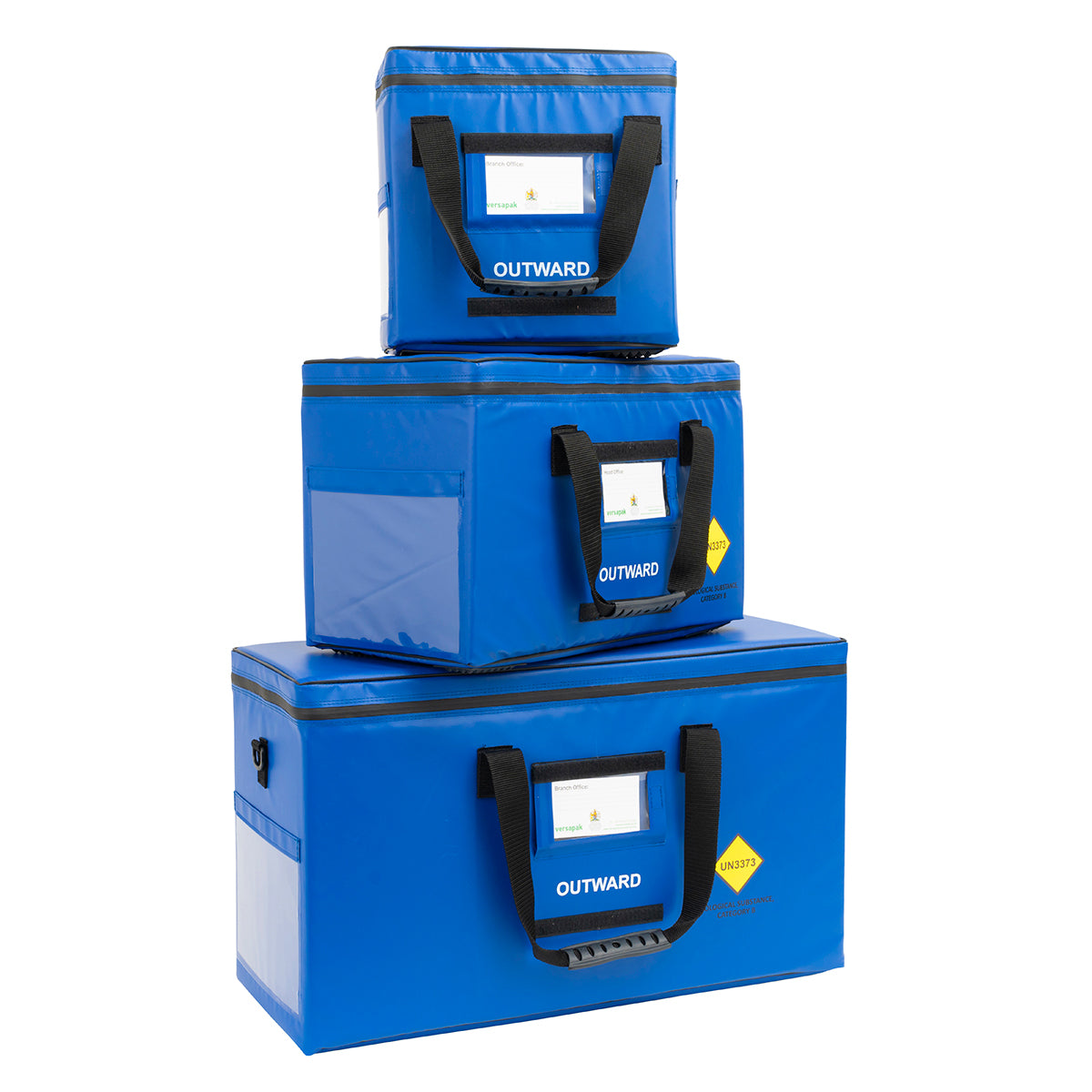 Stack of Blue Pathology Carriers