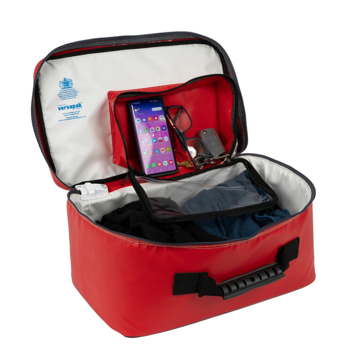 Versapak Patient Overnight Bag - Red Bag Inside