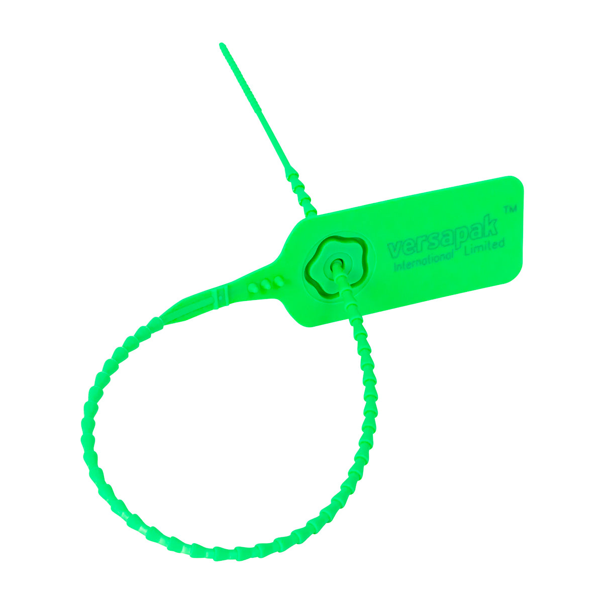VersaTite - Barbed Strap, Metal Jaw Security Seal (Green)
