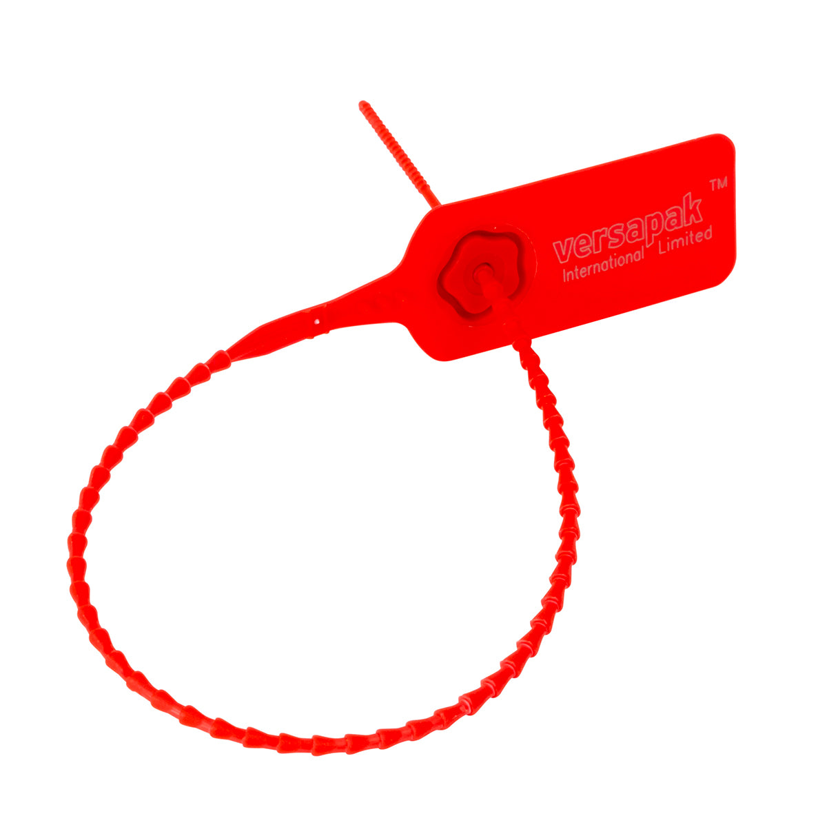 VersaTite - Barbed Strap, Metal Jaw Security Seal (Red)