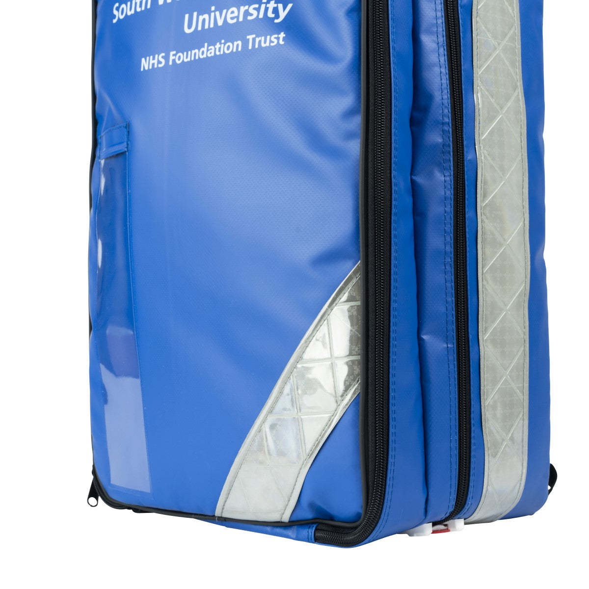 Community Nurse Kit Backpack Reflective Strips Side Angled (Large)