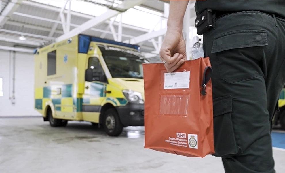 South Western Ambulance using Versapak Document Bag