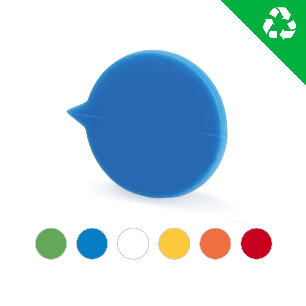 Button Plain Security Seal with Sustainability Icon