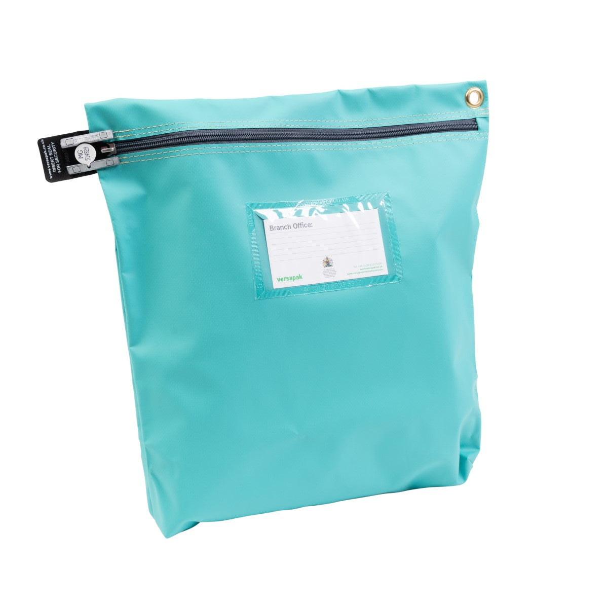 Versapak Secure Reusable Cash Bag CCB4 Button Green