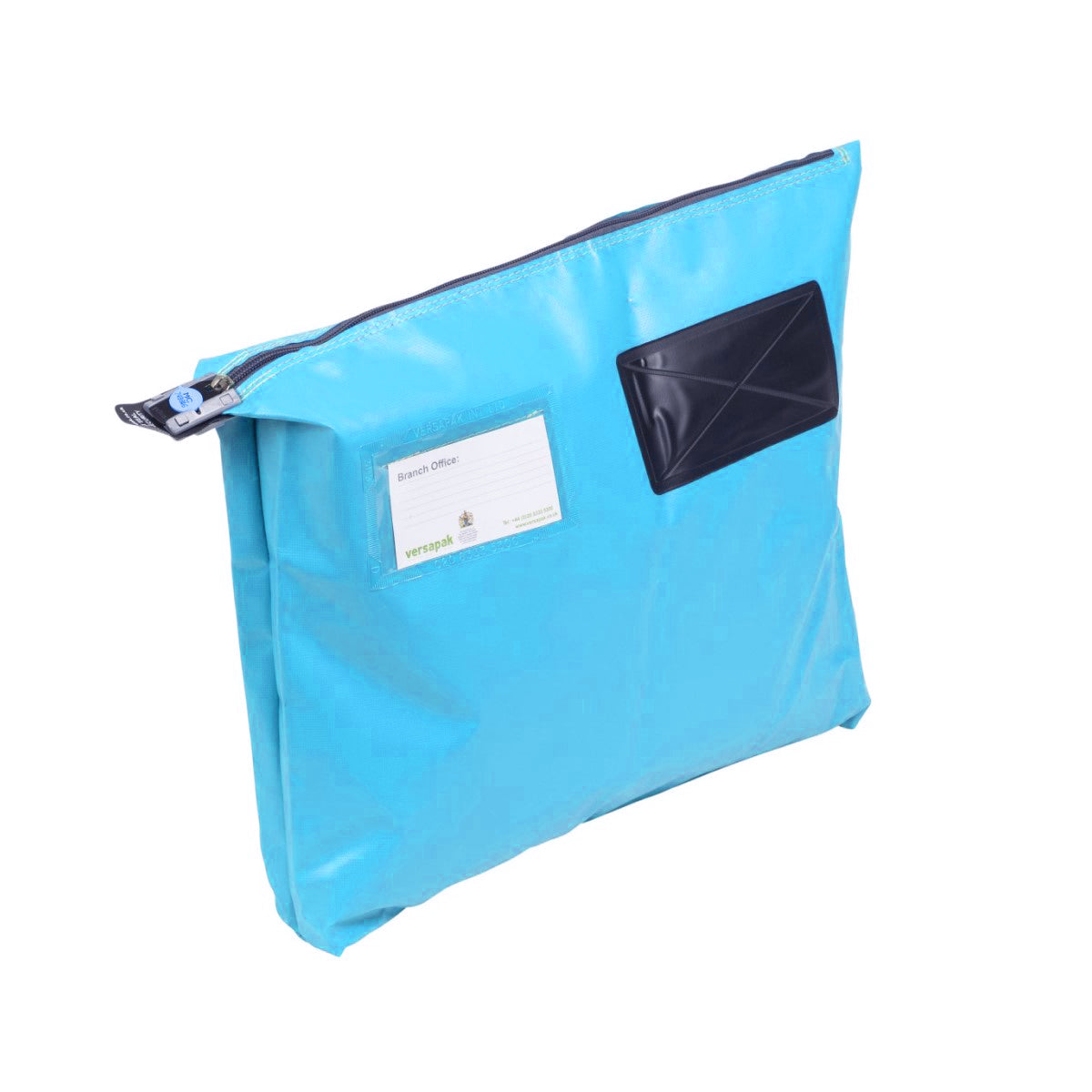 Versapak Single Seam Mail Pouch with Gusset CG2 Button Light Blue