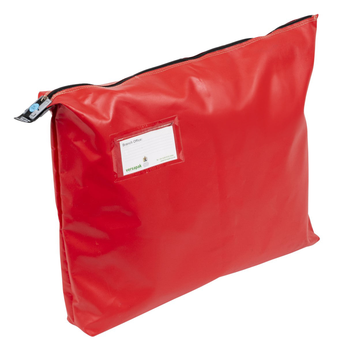 Single Seam Mail Pouch with Gusset CG6 Button Red