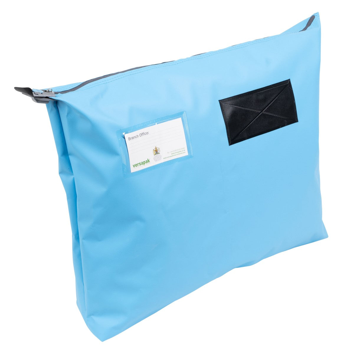Versapak Single Seam Mail Pouch with Gusset CG6 Button Light Blue