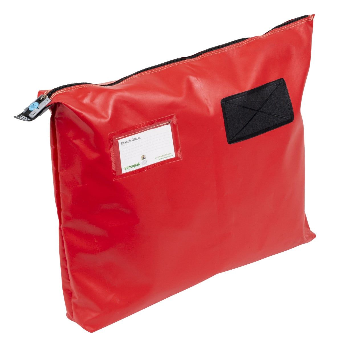 Versapak Single Seam Mail Pouch with Gusset CG6 Button Red