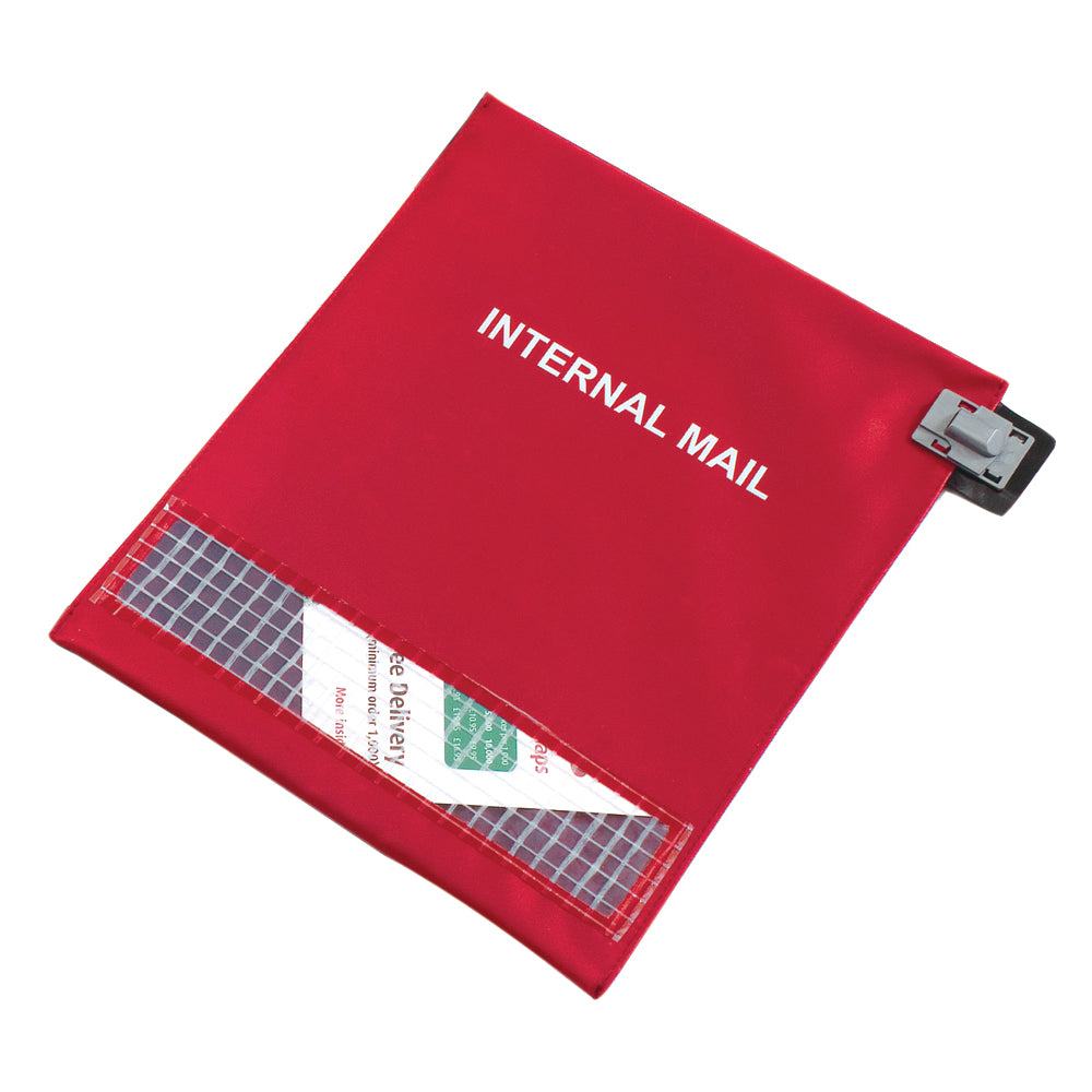 Internal Mail Pouch Red, Button