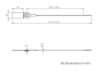 Thumbnail for VersaPull Numbered Metal Jaw Plastic Security Seal - 2mm Dimensions