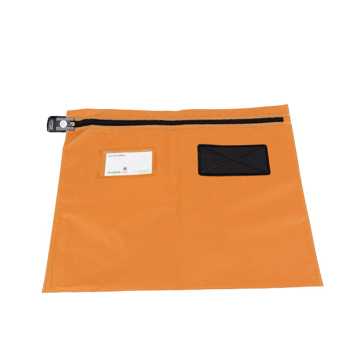Flat Document Wallet - Wide Opening VCF5 Button Orange
