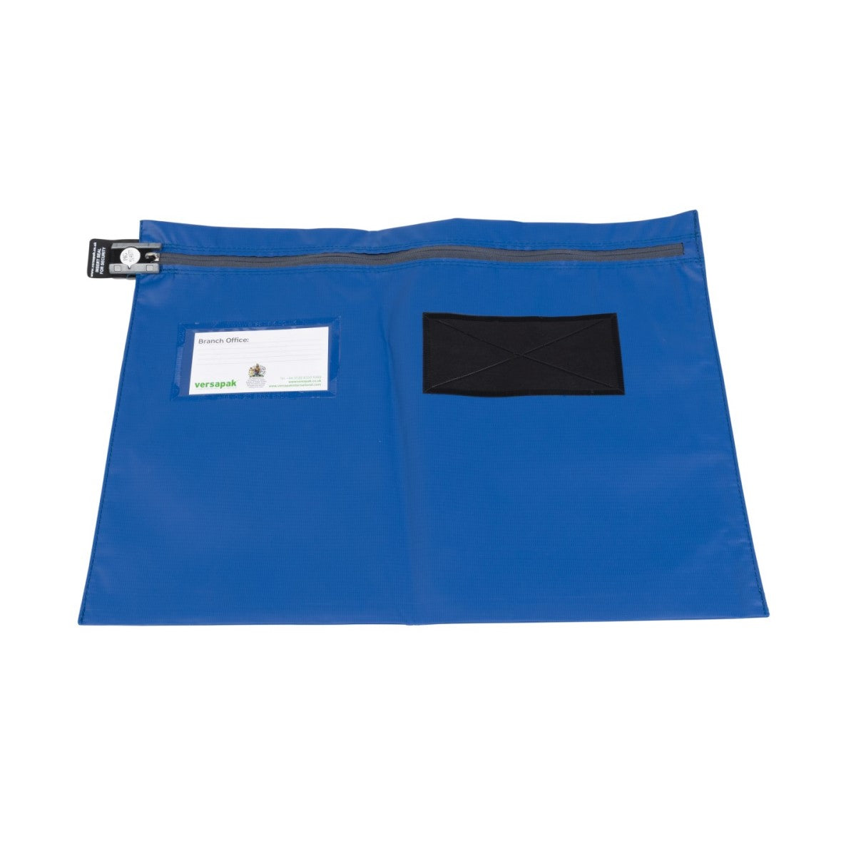 Versapak Flat Document Wallet - Wide Opening VCF3 Button Blue