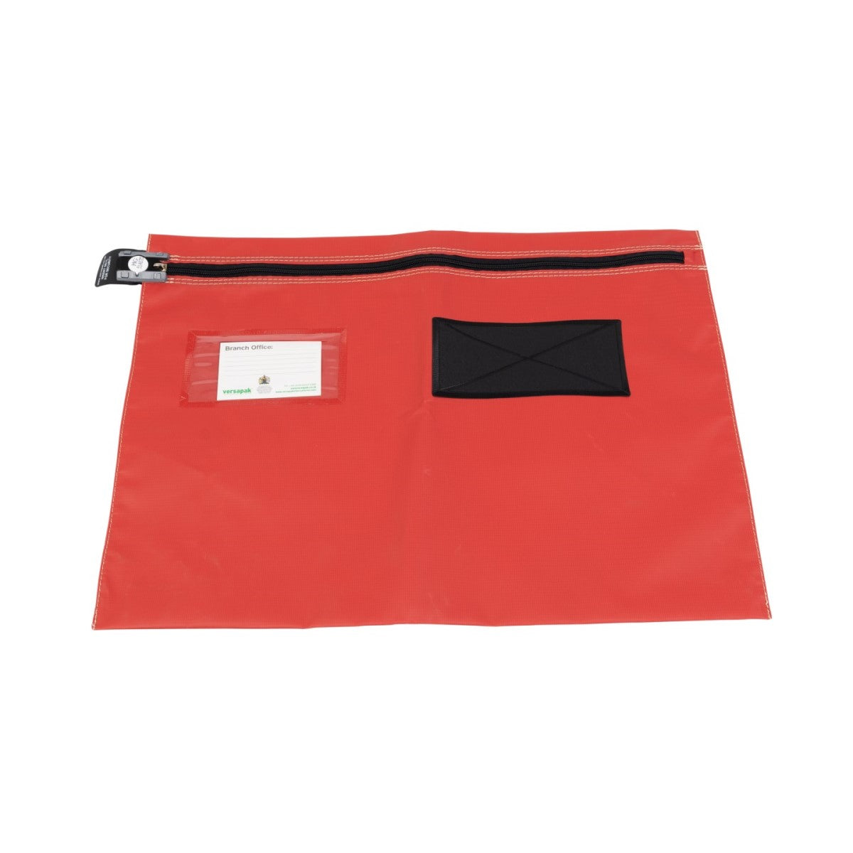 Versapak Flat Document Wallet - Wide Opening VCF3 Button Red