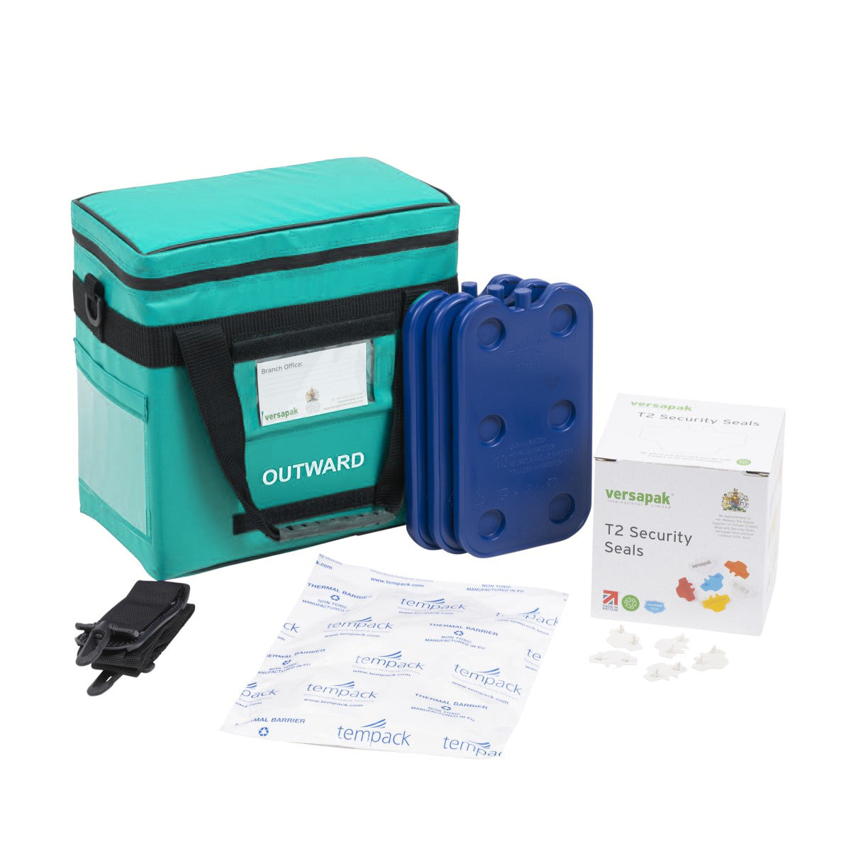 Insulated Pathology Specimen & Sample Carrier Bag (Small) - Bundle Green