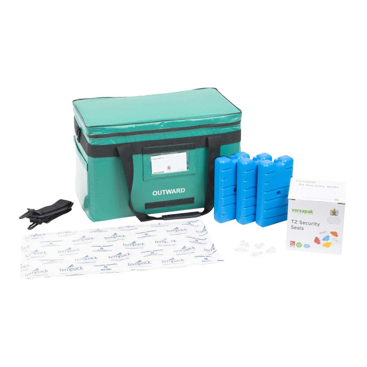 Insulated Pathology Specimen & Sample Carrier Bag (Medium) - Bundle Green