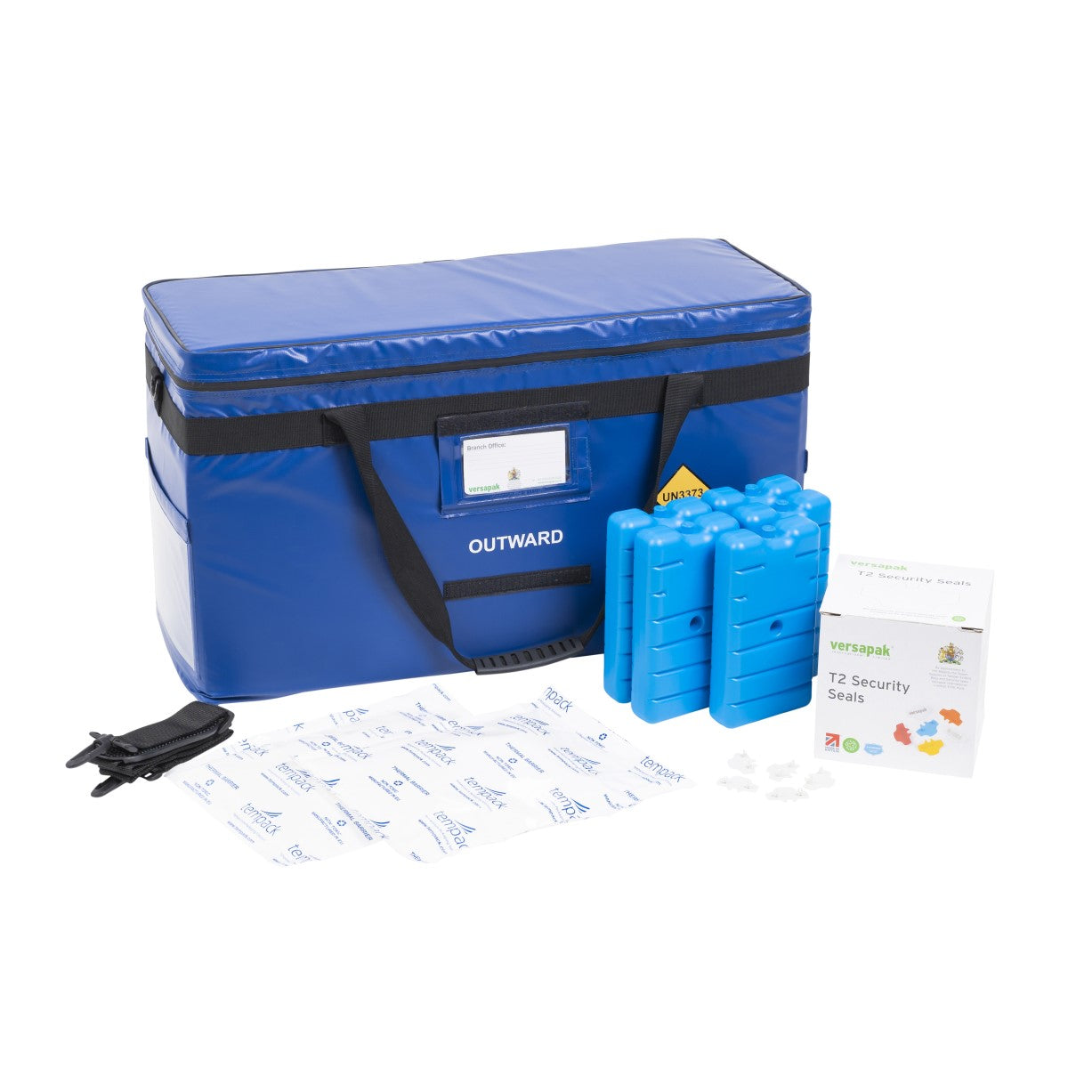 Insulated Pathology Specimen & Sample Carrier Bag (Large) - Bundle Blue