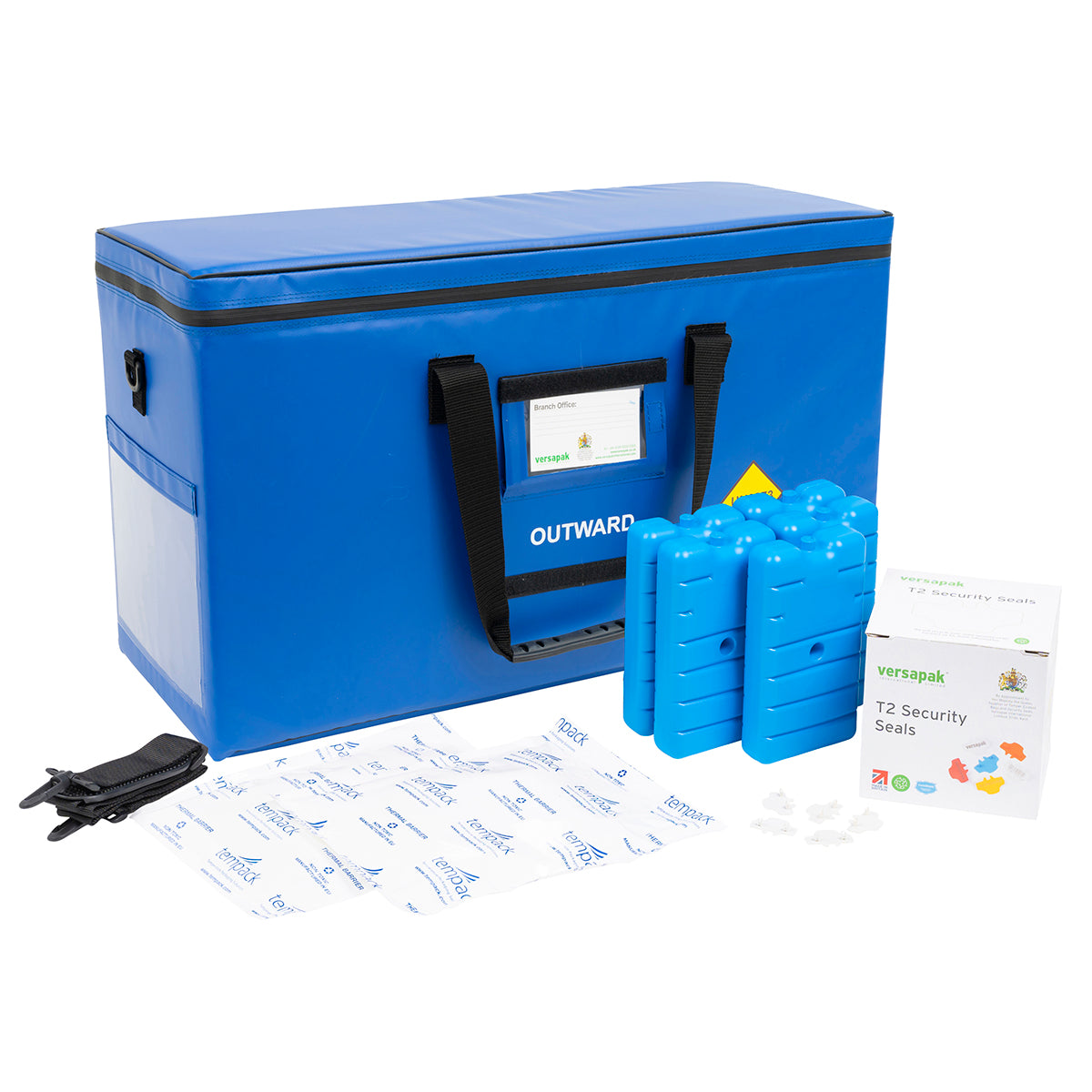 Insulated Pathology Specimen & Sample Carrier Bag (Large) - Bundle Blue
