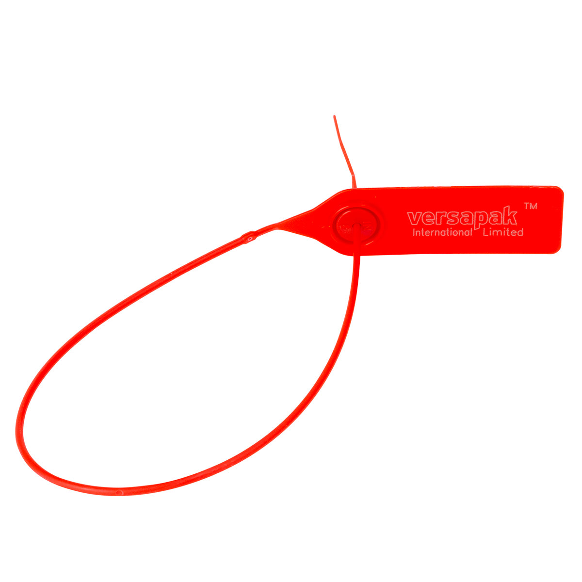 Pull - Metal Insert Plastic Security Seal Without Tear Off (Red)