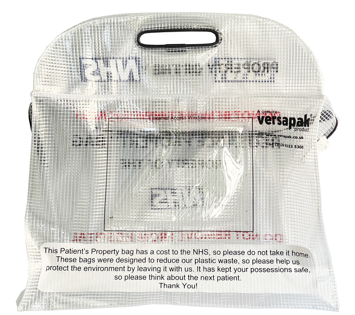 Patient Property Bag - Reusable