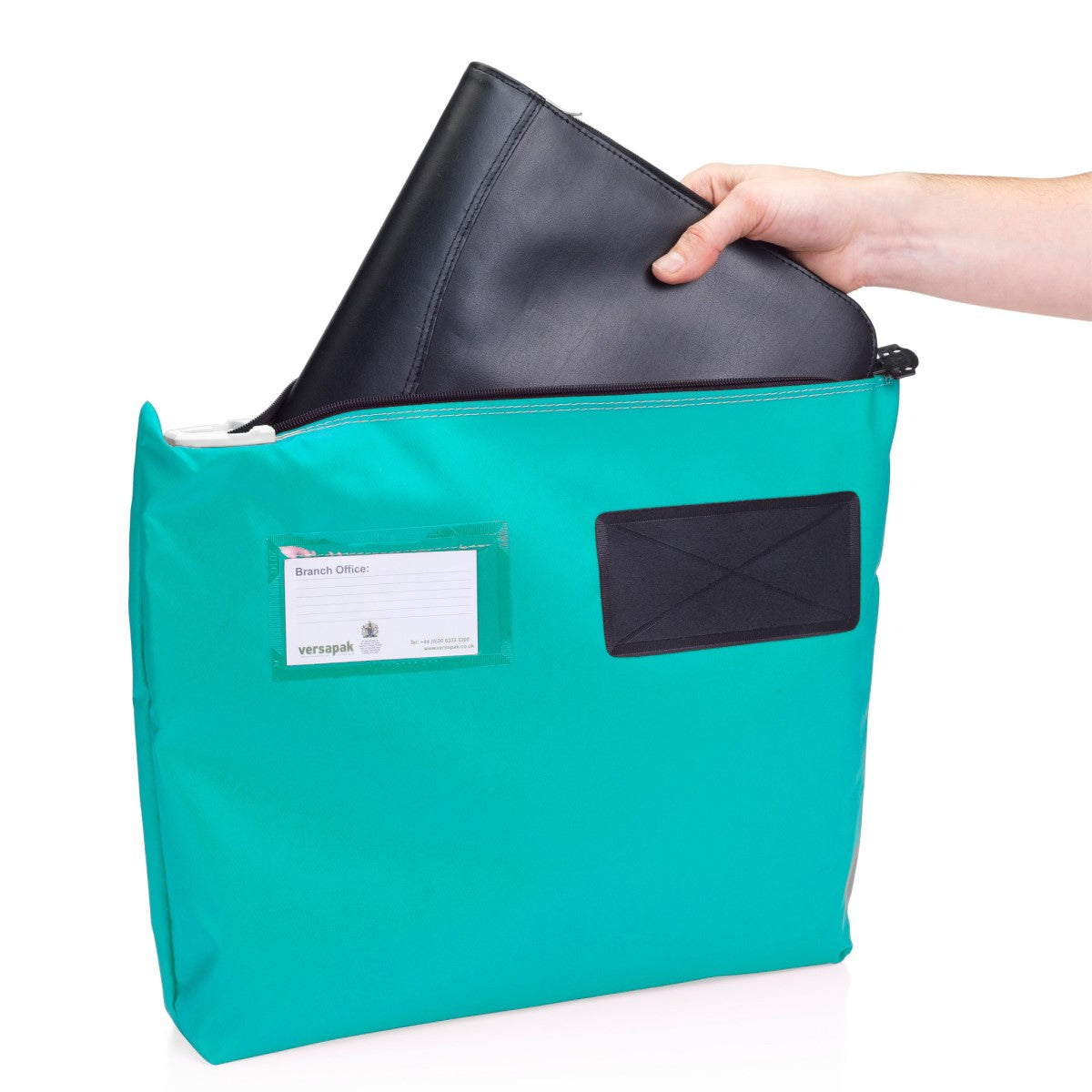 Versapak Single Seam Mail Pouch with Gusset CG3 T2 Green in Action