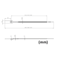 Thumbnail for VersaGrip Numbered Variable Length Security Seal - Dimensions