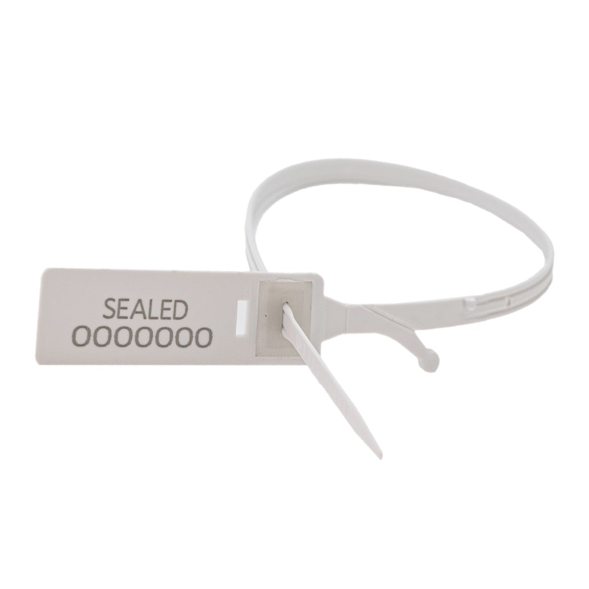 VersaGrip Numbered Variable Length Security Seal - White