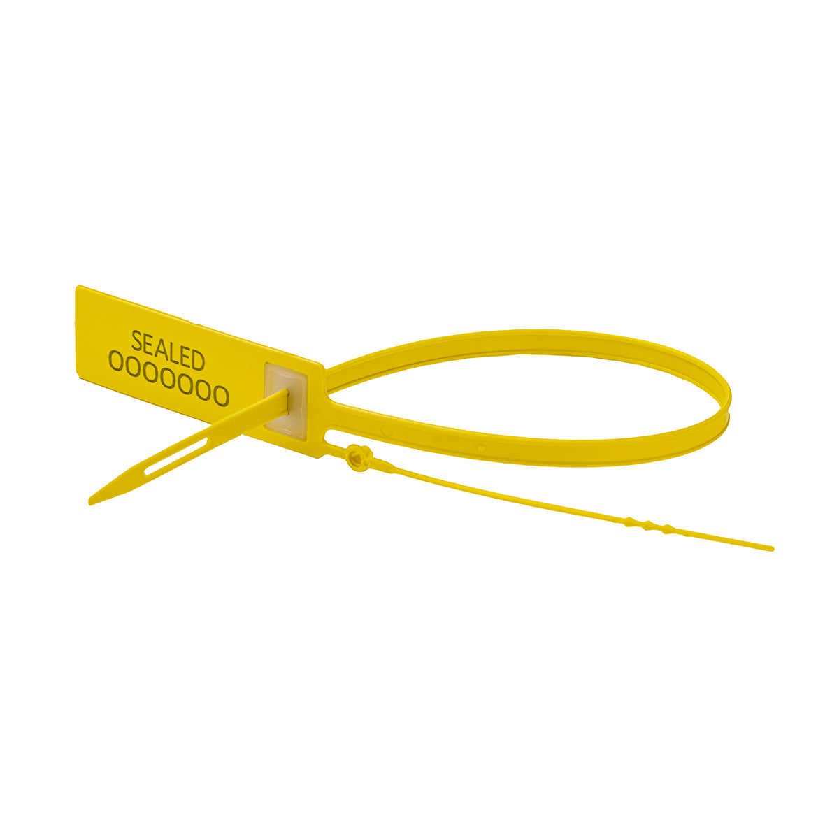 VersaPost Numbered Strap Security Seal with Metal Insert - Yellow