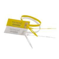 Thumbnail for VersaPost Numbered Strap Security Seal with Metal Insert - Yellow & White