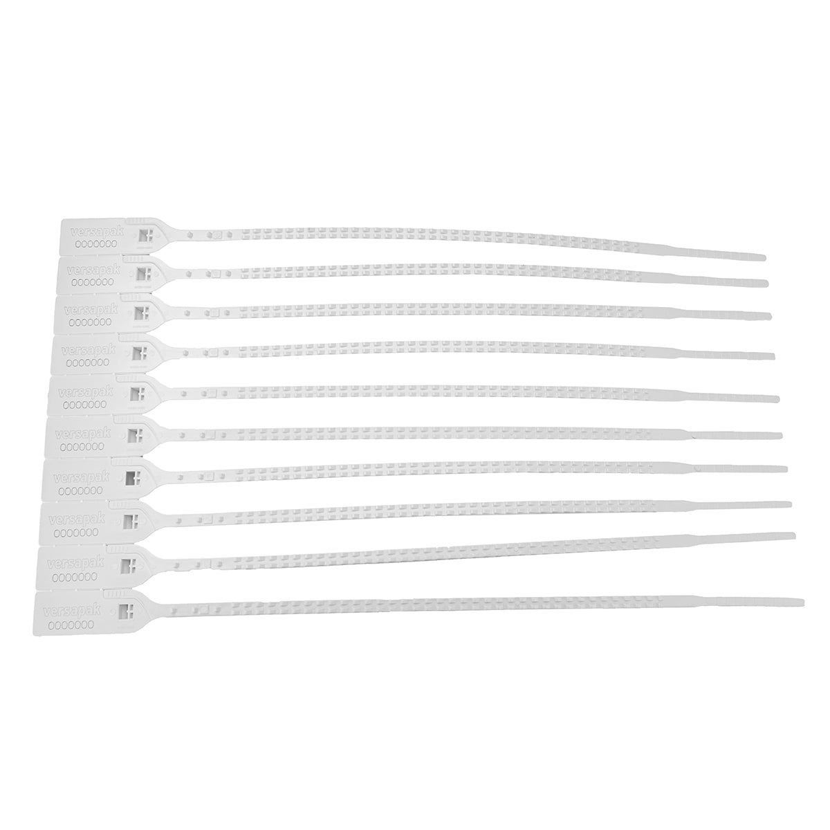 VersaTight Numbered Variable Length Security Seal - White Strip