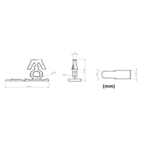 Thumbnail for VersaTote Plastic Tote Box Security Seals Dimensions