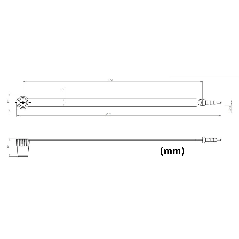 VersaTruck Numbered Fixed Length Security Seal - Dimensions