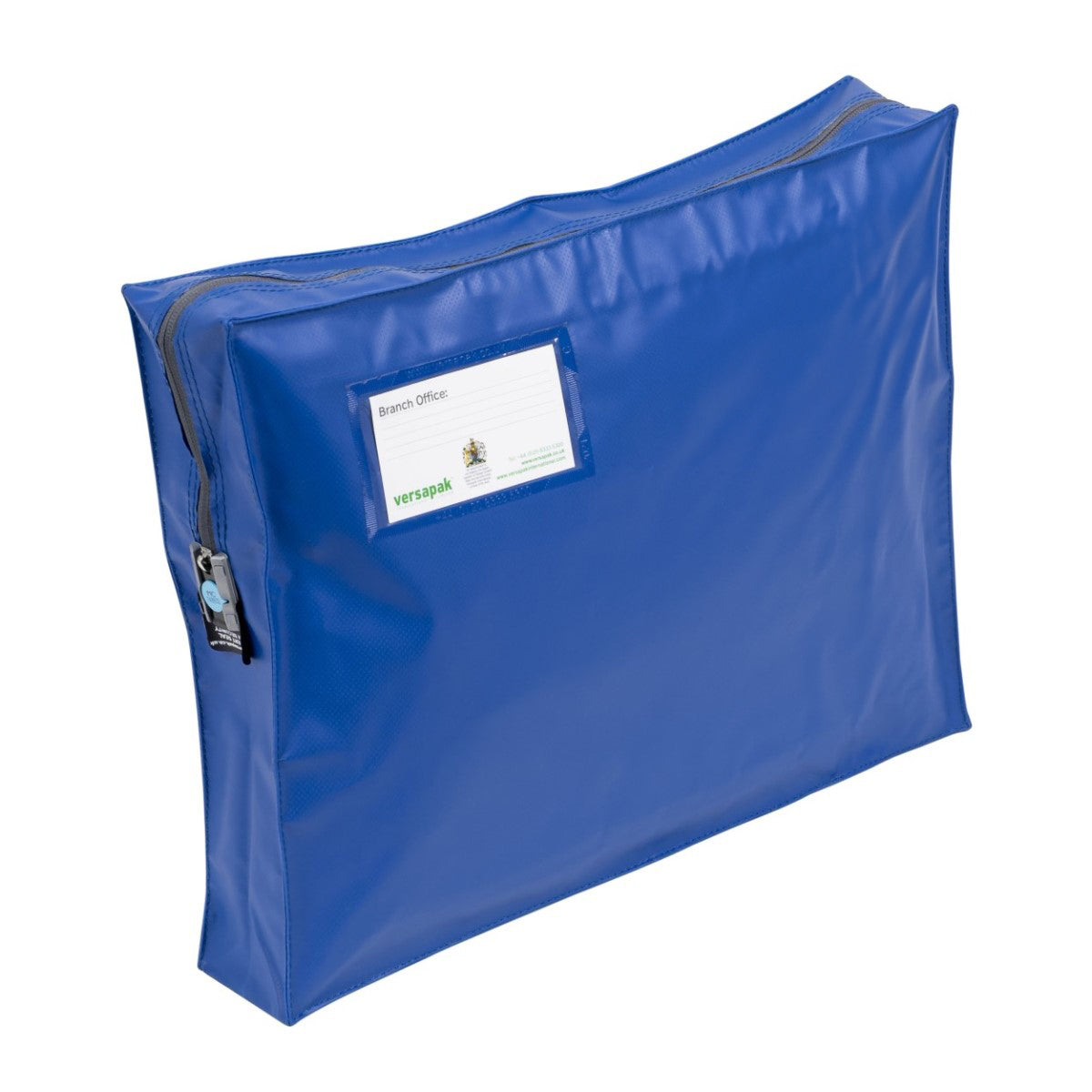 Mail Pouch with Gusset ZG3 Blue Button