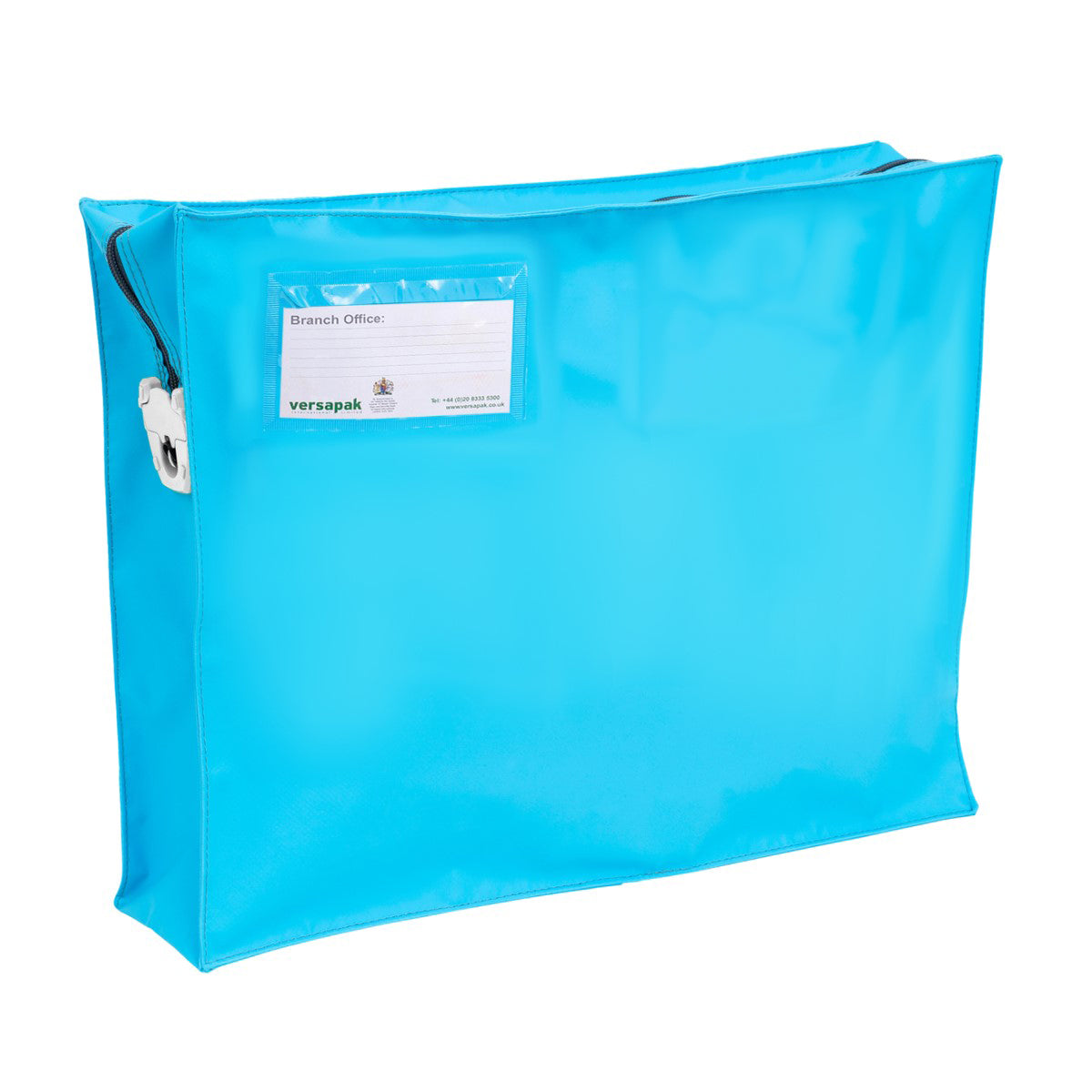 Mail Pouch with Gusset ZG3 Light Blue T2 Front