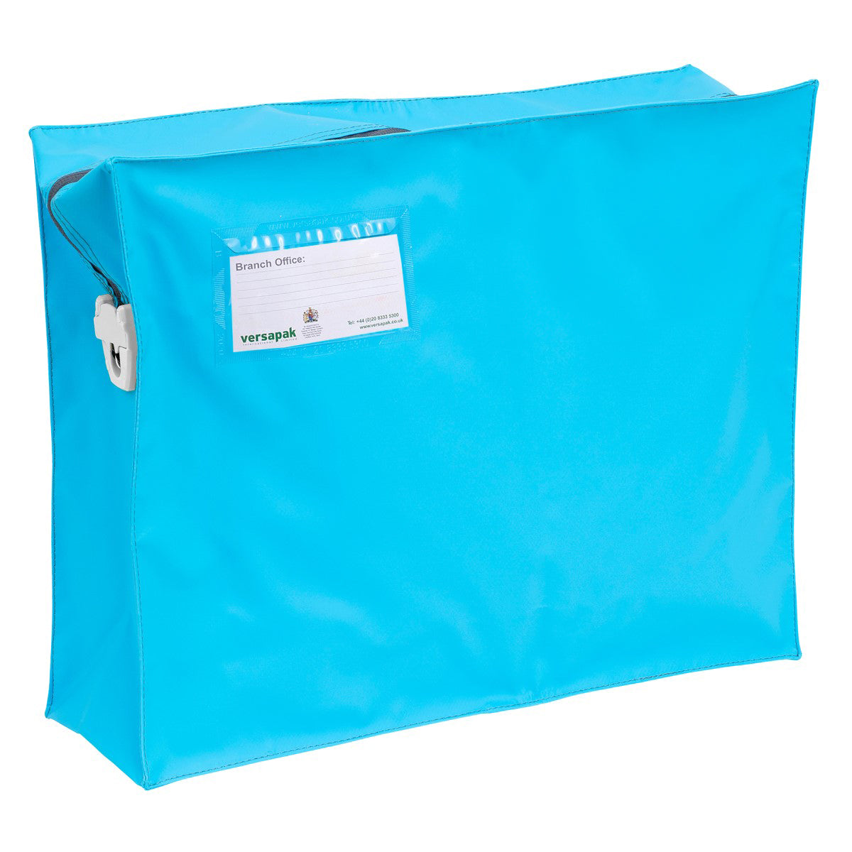 Mail Pouch with Gusset ZG4 Light Blue T2 Front